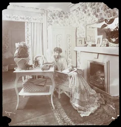 Portret van Margaret Anglin lezend, 1906